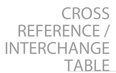 National Oil Seal Cross Reference Chart